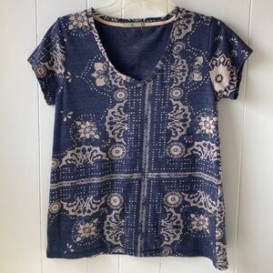 5 for $30 Alternative blue Cotton Boho Tshirt